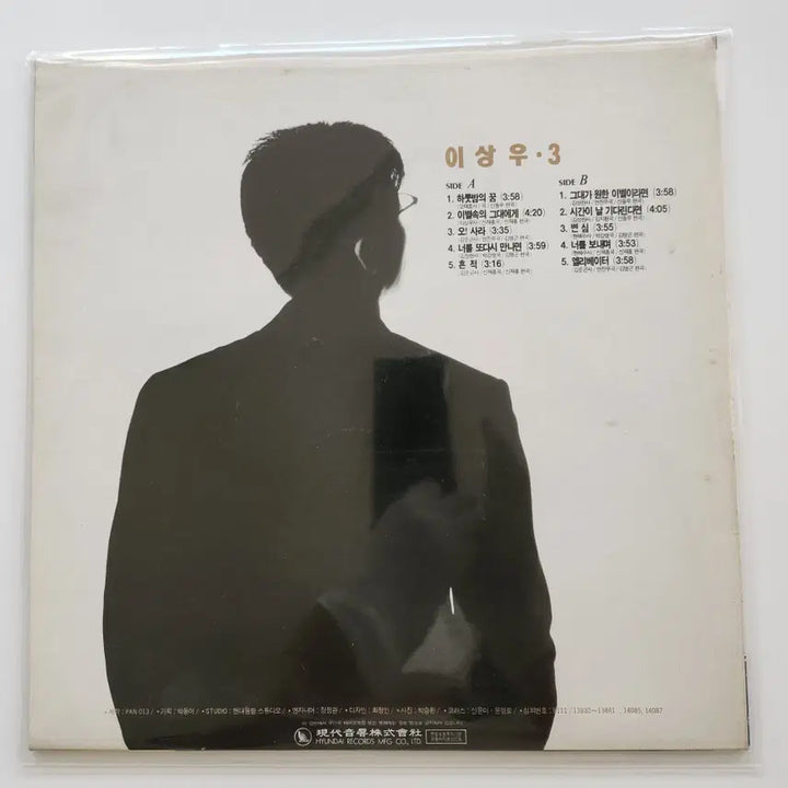 [BUNJANG] Lee Sang Woo 3 LP Vinyl Record / 이상우 3 LP / MINT