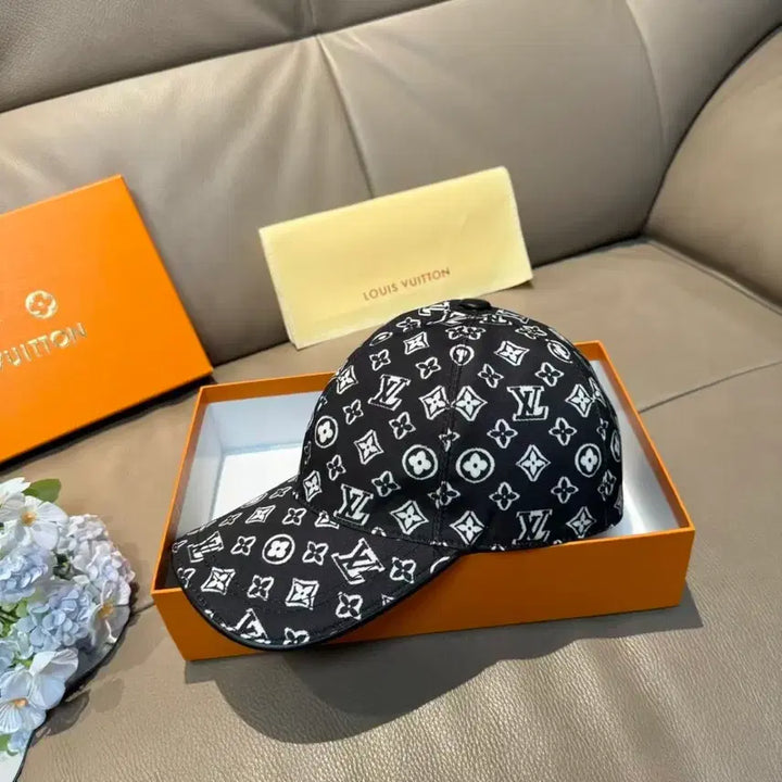 [BUNJANG] Louis Vuitton Monogram Black Ball Cap / 루이비통 모노그램 블랙 볼캡