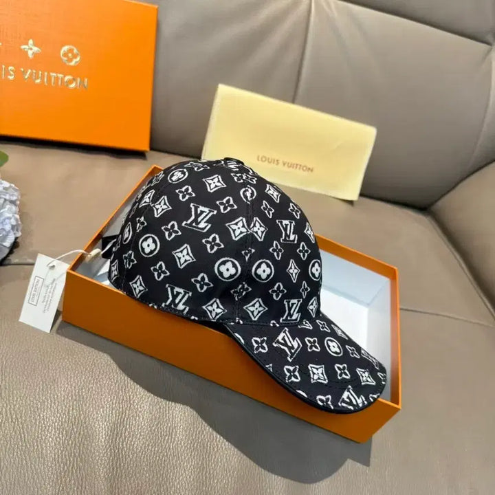[BUNJANG] Louis Vuitton Monogram Black Ball Cap / 루이비통 모노그램 블랙 볼캡