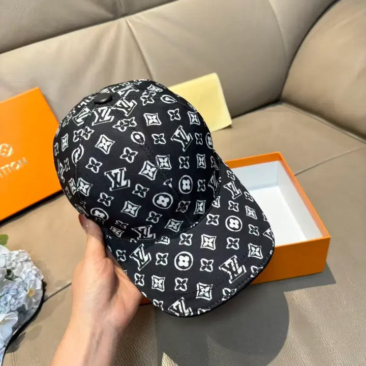 [BUNJANG] Louis Vuitton Monogram Black Ball Cap / 루이비통 모노그램 블랙 볼캡