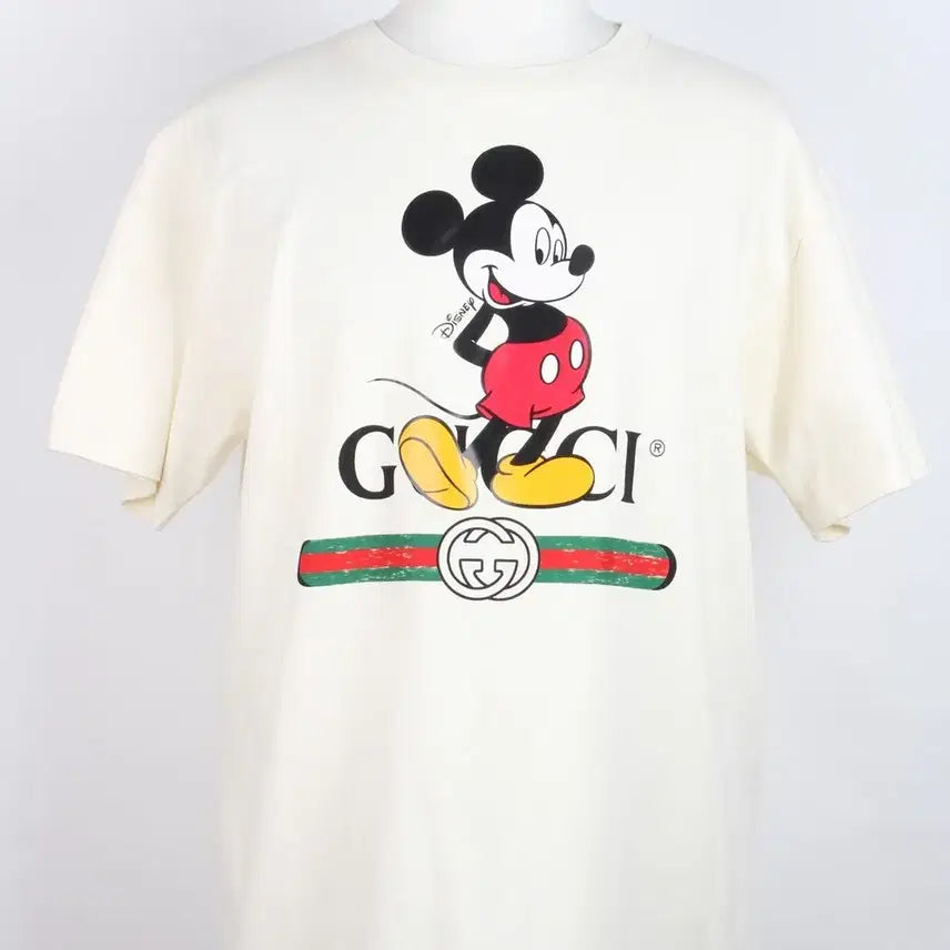 [BUNJANG] Gucci x Disney Oversized T-Shirt Ivory S / 구찌X디즈니 오버핏 티셔츠 아이보리 S(95)