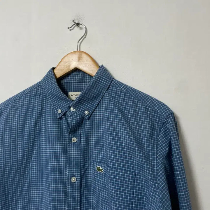 [SOLD OUT] 100 라코스테 체크 셔츠 남방 정품
