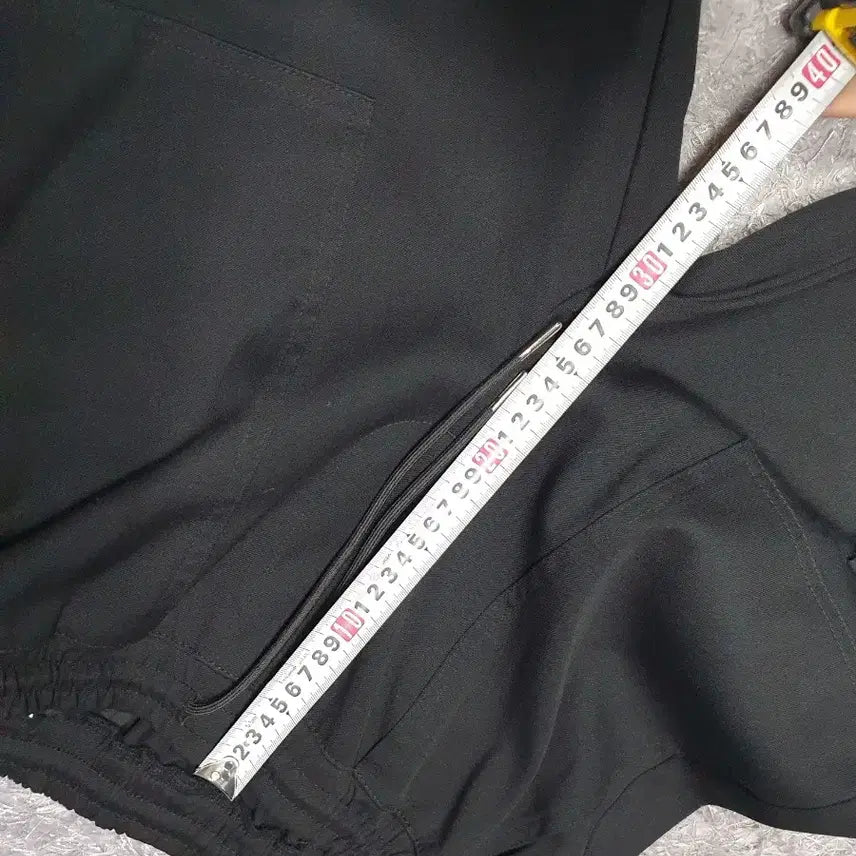 [BUNJANG] Seven Cella Semi-Wide String Cargo Pants Black 32 / 세븐셀라 카고 바지 세미와이드 스트링 팬츠 블랙 32