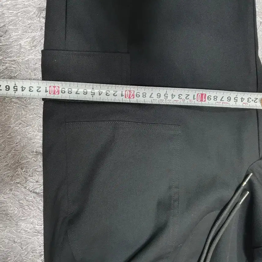 [BUNJANG] Seven Cella Semi-Wide String Cargo Pants Black 32 / 세븐셀라 카고 바지 세미와이드 스트링 팬츠 블랙 32