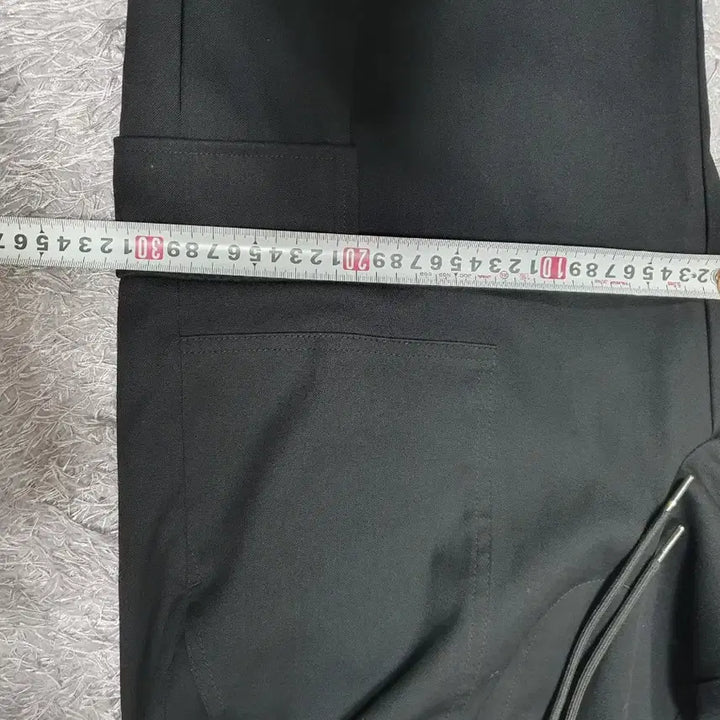 [BUNJANG] Seven Cella Semi-Wide String Cargo Pants Black 32 / 세븐셀라 카고 바지 세미와이드 스트링 팬츠 블랙 32