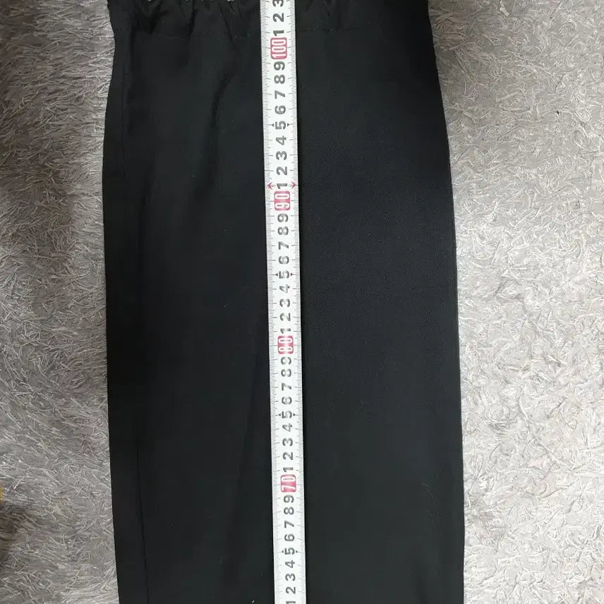 [BUNJANG] Seven Cella Semi-Wide String Cargo Pants Black 32 / 세븐셀라 카고 바지 세미와이드 스트링 팬츠 블랙 32