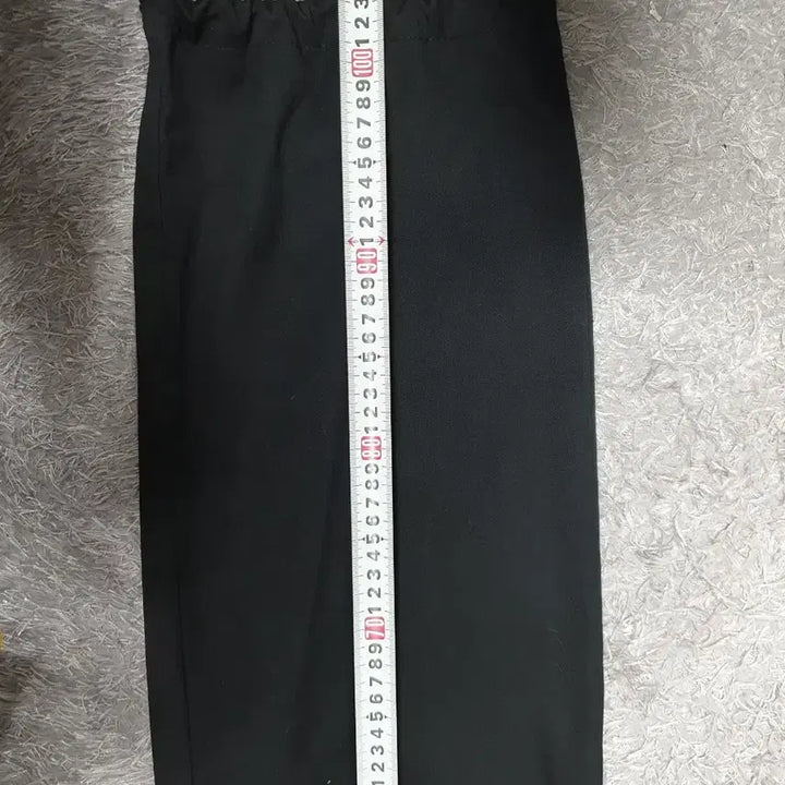 [BUNJANG] Seven Cella Semi-Wide String Cargo Pants Black 32 / 세븐셀라 카고 바지 세미와이드 스트링 팬츠 블랙 32