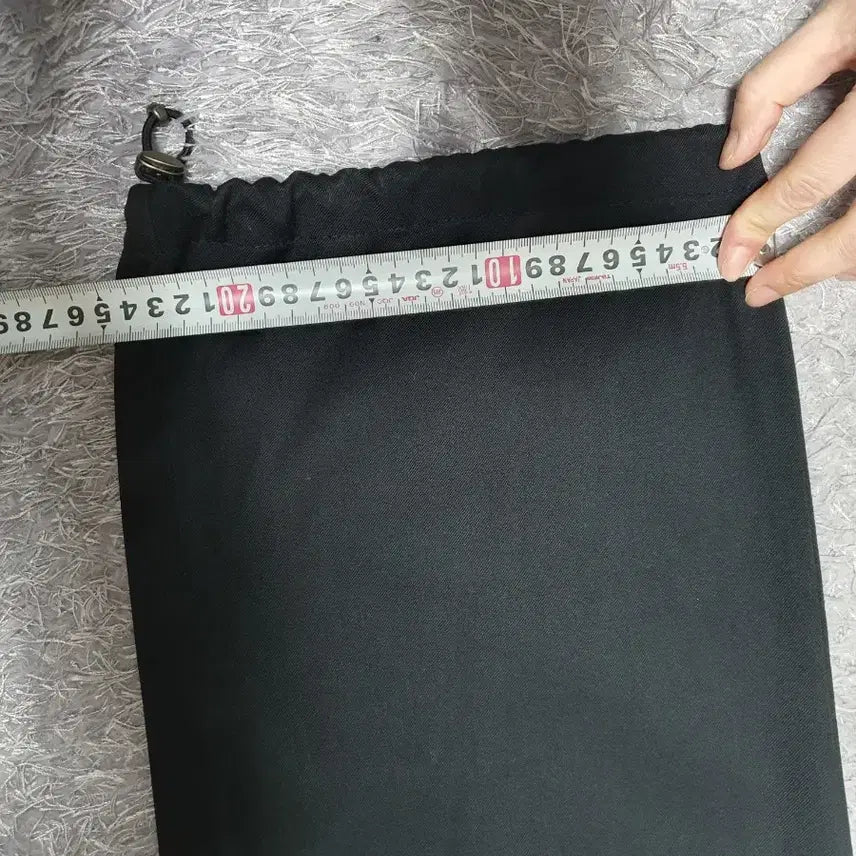 [BUNJANG] Seven Cella Semi-Wide String Cargo Pants Black 32 / 세븐셀라 카고 바지 세미와이드 스트링 팬츠 블랙 32