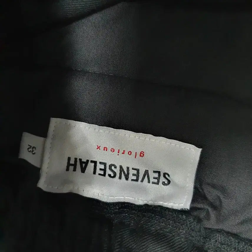 [BUNJANG] Seven Cella Semi-Wide String Cargo Pants Black 32 / 세븐셀라 카고 바지 세미와이드 스트링 팬츠 블랙 32