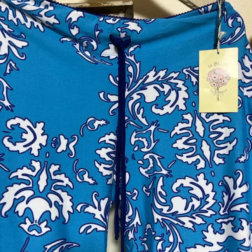 [BUNJANG] In Bloom Turquoise Blue Sleeve and Pants Beachwear Set / In Bloom 터키블루 슬리브와바지셋업비치웨어