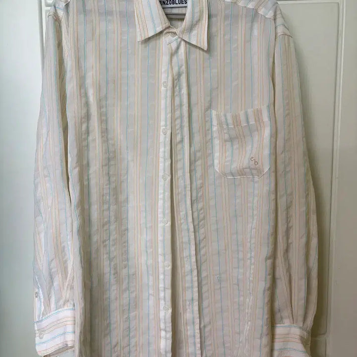[BUNJANG] Enzo Blues Striped Shirt / 엔조블루스 셔츠