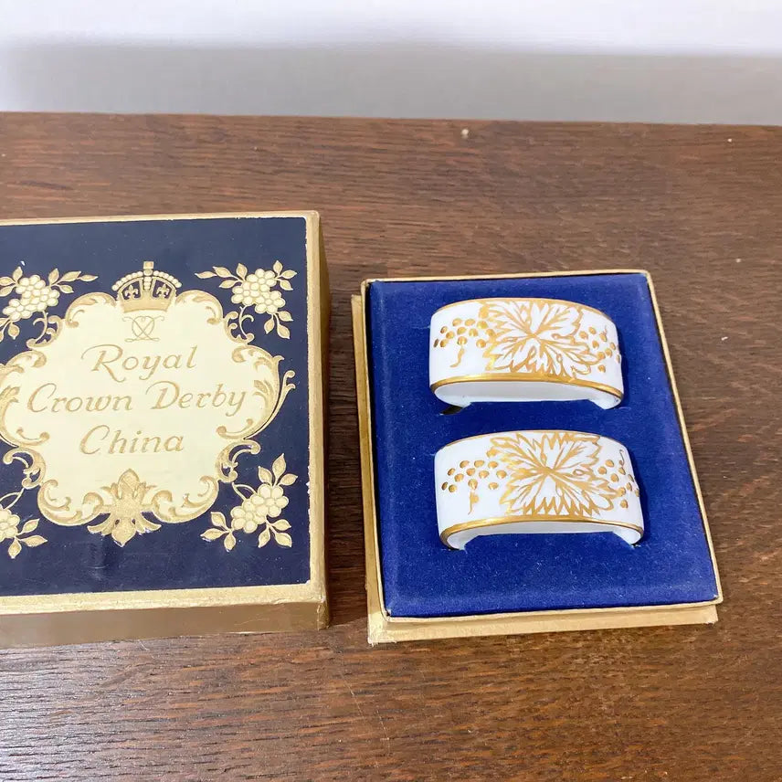 [BUNJANG] Royal Crown Derby Vine Pattern Napkin Ring / 로얄크라운더비 바인패턴 냅킨링 희귀템