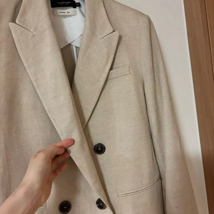 [BUNJANG] Jill Stuart New York Linen Jacket / 질스튜어트뉴욕 린넨 자켓 드뮤어룩 올드머니룩 출근룩 하객룩 결혼식