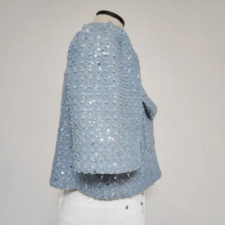 [BUNJANG] S.Vanggle Cropped Sequin Jacket / 스뱅글 크롭 자켓 F