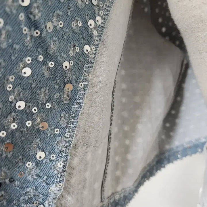 [BUNJANG] S.Vanggle Cropped Sequin Jacket / 스뱅글 크롭 자켓 F