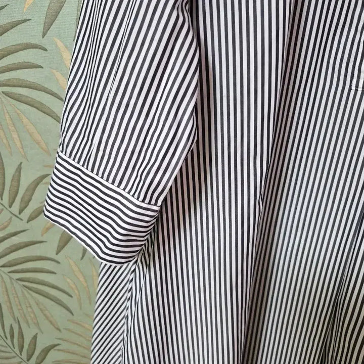 [BUNJANG] Uniqlo Striped Shirt Dress / 유니클로 스트라이프 셔츠 원피스