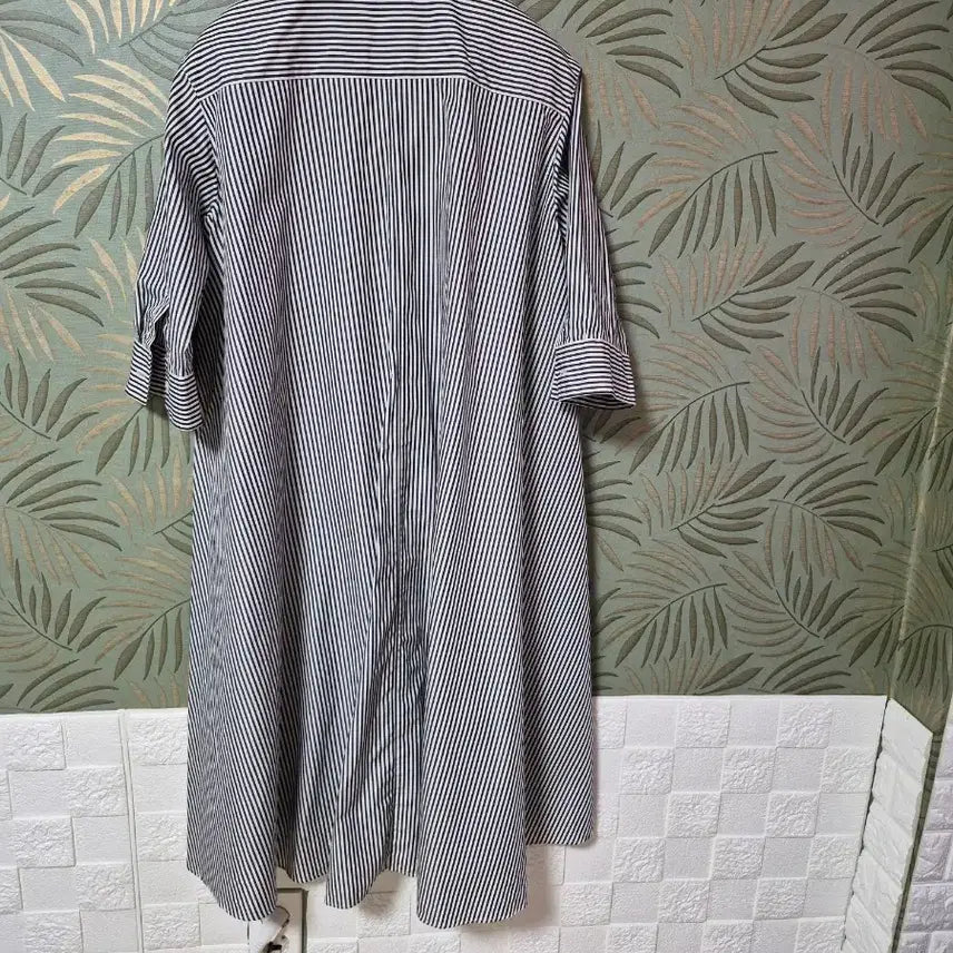 [BUNJANG] Uniqlo Striped Shirt Dress / 유니클로 스트라이프 셔츠 원피스