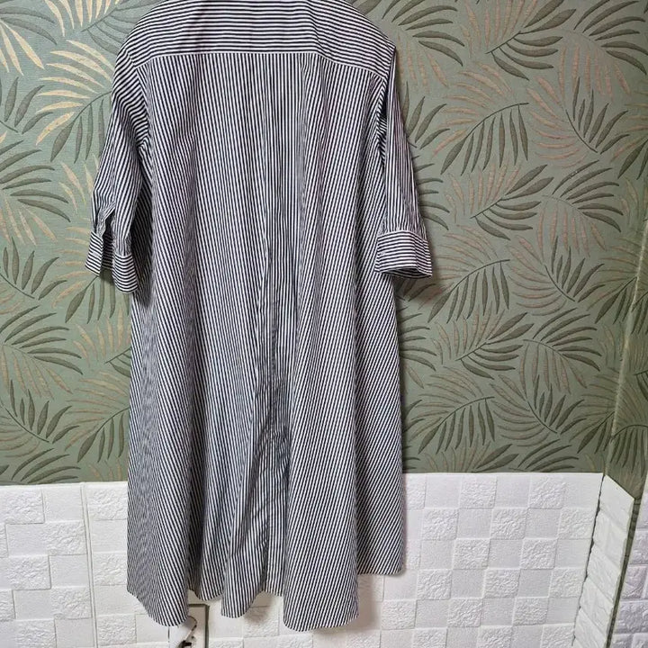 [BUNJANG] Uniqlo Striped Shirt Dress / 유니클로 스트라이프 셔츠 원피스