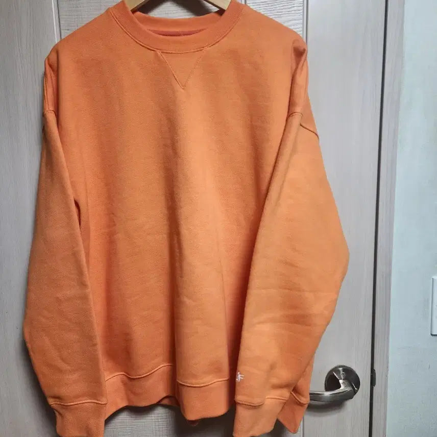 [BUNJANG] Jersey Factory Orange Oversized Sweatshirt / Jersey Factory 오렌지 맨투맨 티셔츠 (L~XL)(새상품)