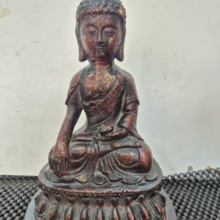 [BUNJANG] Iron Gilt Yaksa Yeorae Buddha Statue / 20년소장품 무쇠 개금약사여래불상