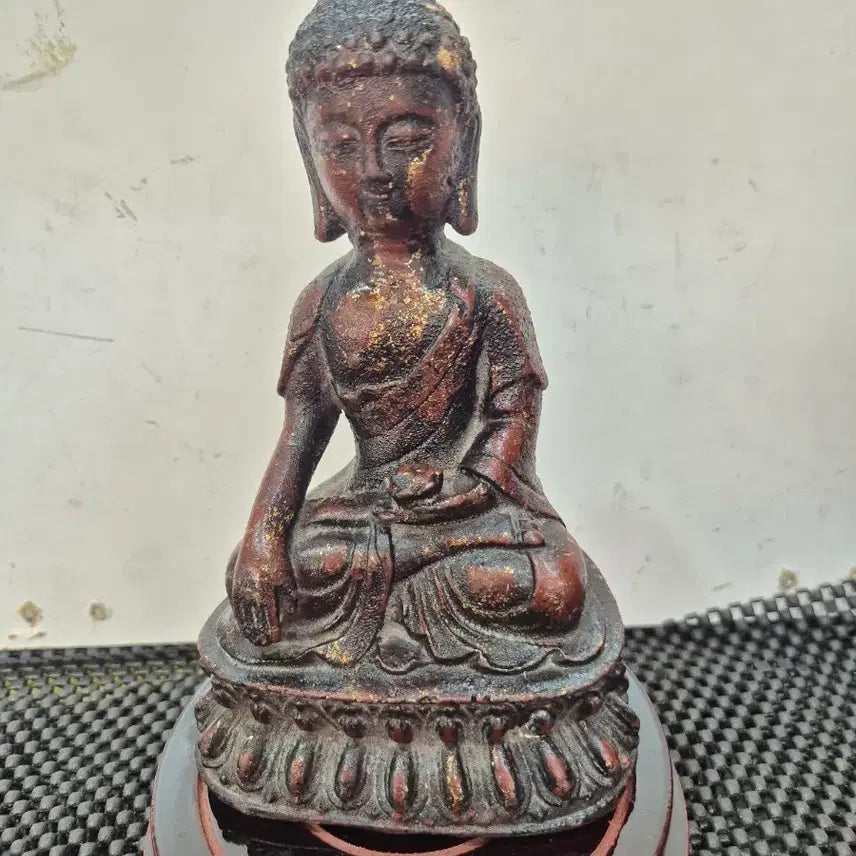 [BUNJANG] Iron Gilt Yaksa Yeorae Buddha Statue / 20년소장품 무쇠 개금약사여래불상
