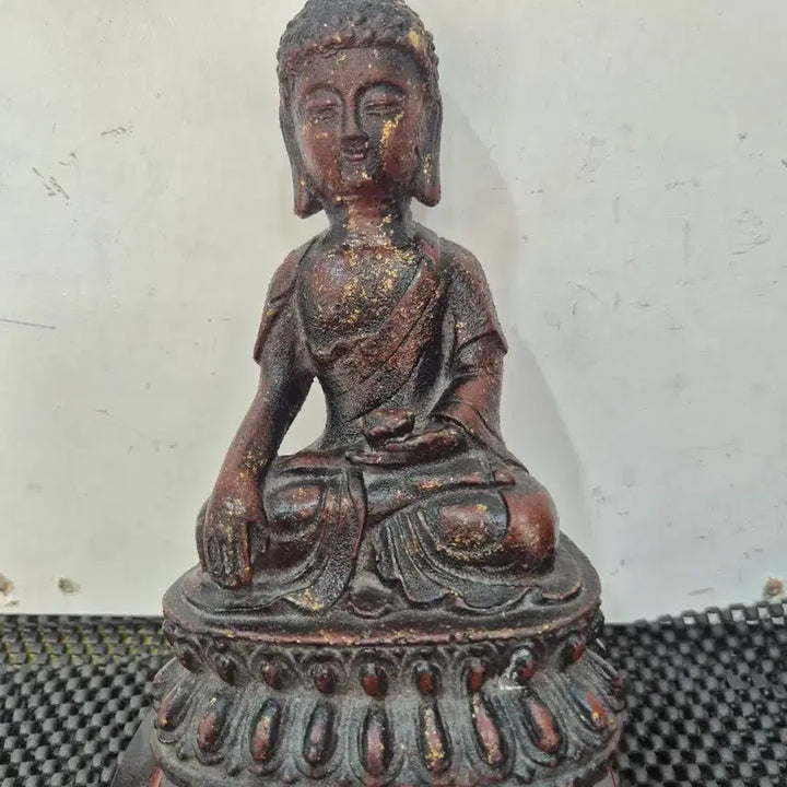 [BUNJANG] Iron Gilt Yaksa Yeorae Buddha Statue / 20년소장품 무쇠 개금약사여래불상