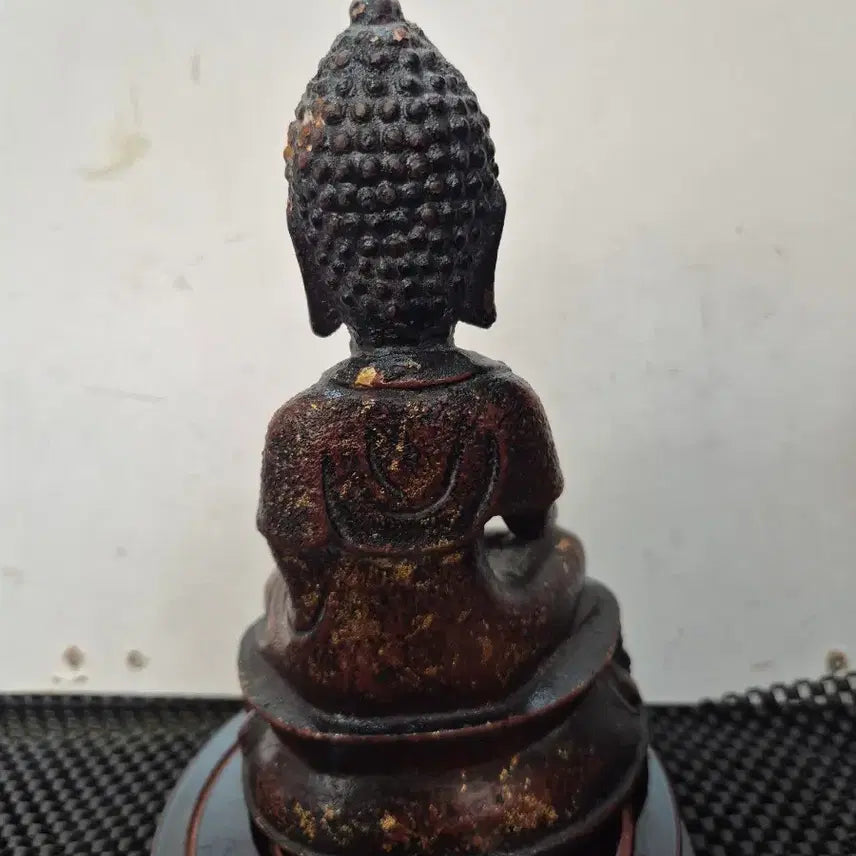 [BUNJANG] Iron Gilt Yaksa Yeorae Buddha Statue / 20년소장품 무쇠 개금약사여래불상