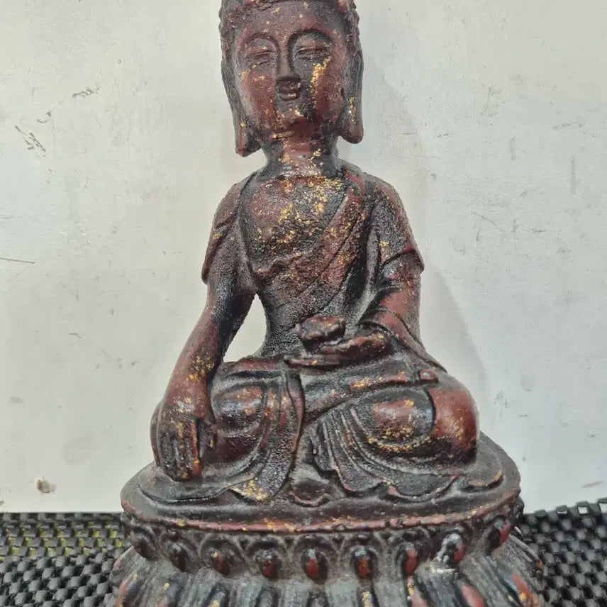 [BUNJANG] Iron Gilt Yaksa Yeorae Buddha Statue / 20년소장품 무쇠 개금약사여래불상