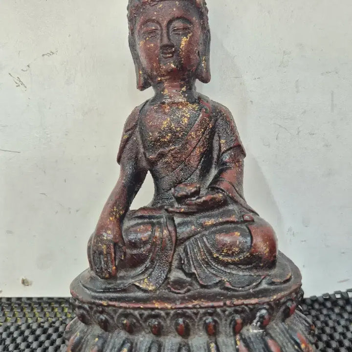 [BUNJANG] Iron Gilt Yaksa Yeorae Buddha Statue / 20년소장품 무쇠 개금약사여래불상