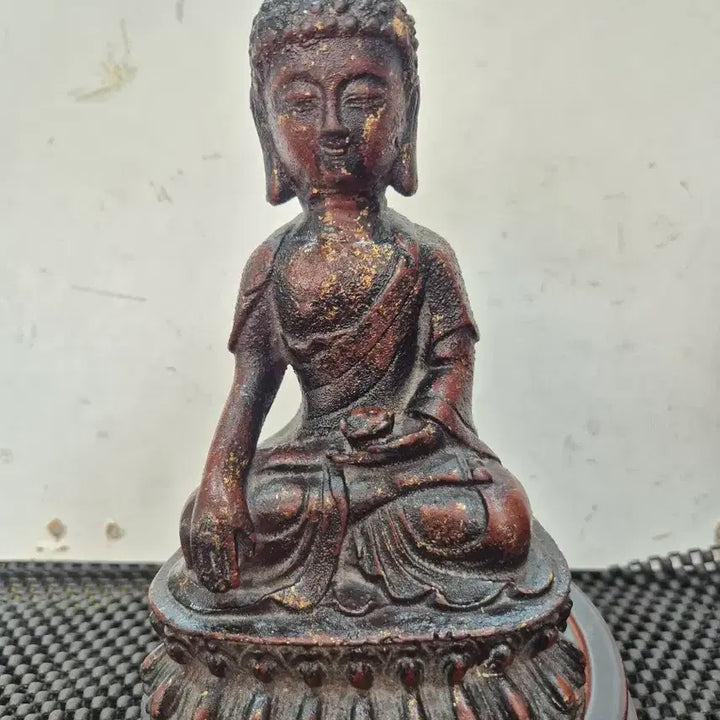 [BUNJANG] Iron Gilt Yaksa Yeorae Buddha Statue / 20년소장품 무쇠 개금약사여래불상