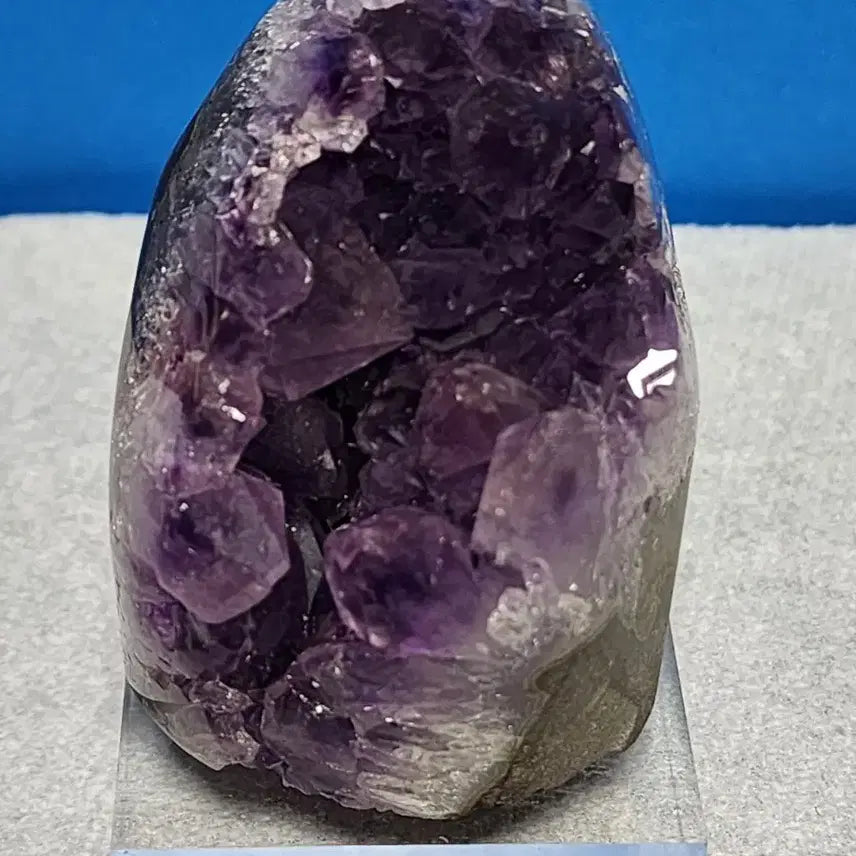 [BUNJANG] Natural Crystal Amethyst Cluster with Stand / 천연크리스탈 자수정 원석+받침대