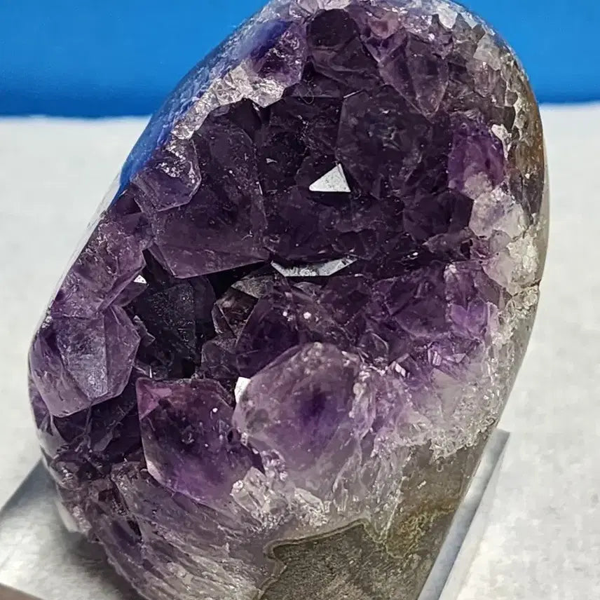 [BUNJANG] Natural Crystal Amethyst Cluster with Stand / 천연크리스탈 자수정 원석+받침대