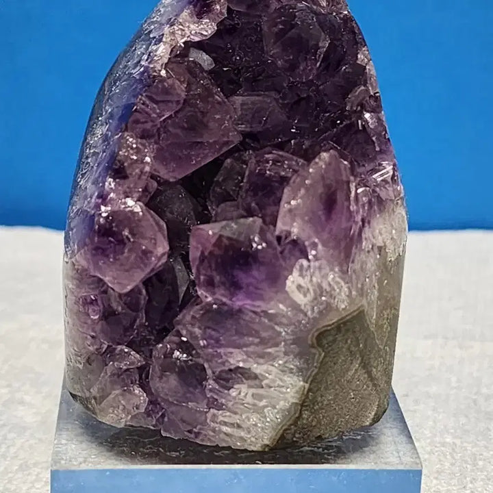 [BUNJANG] Natural Crystal Amethyst Cluster with Stand / 천연크리스탈 자수정 원석+받침대