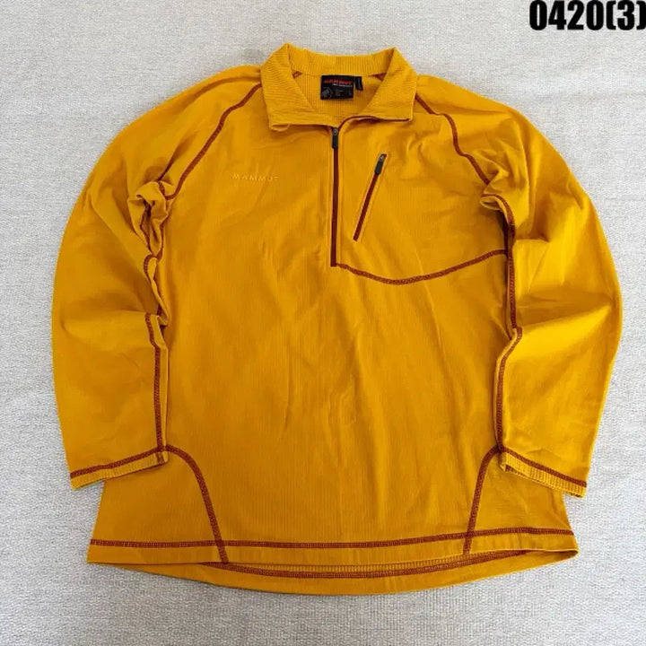 [SOLD OUT] L 마무트 머스타드 컬러 긴팔 티셔츠 0420(3)