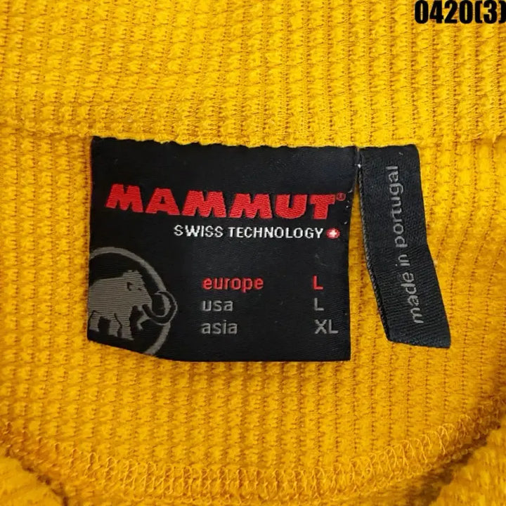 [SOLD OUT] L 마무트 머스타드 컬러 긴팔 티셔츠 0420(3)