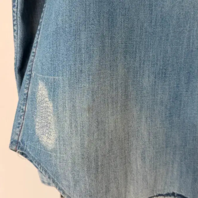 [BUNJANG] Polo Ralph Lauren Western Embroidered Denim Shirt / 폴로 랄프로렌 웨스턴 자수 데님 셔츠