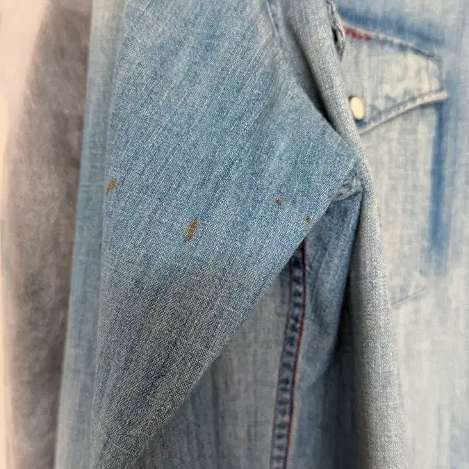 [BUNJANG] Polo Ralph Lauren Western Embroidered Denim Shirt / 폴로 랄프로렌 웨스턴 자수 데님 셔츠