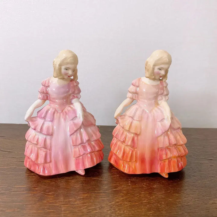 [BUNJANG] Royal Doulton Orange Figurine Set / 로얄덜튼 희귀색상 피겨린세트 (주황)