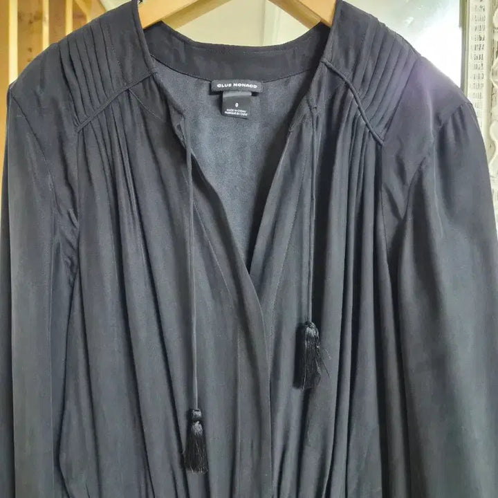 [BUNJANG] Club Monaco Silk Black Jumpsuit / 클럽모나코 실크 100프로 블랙 점프수트