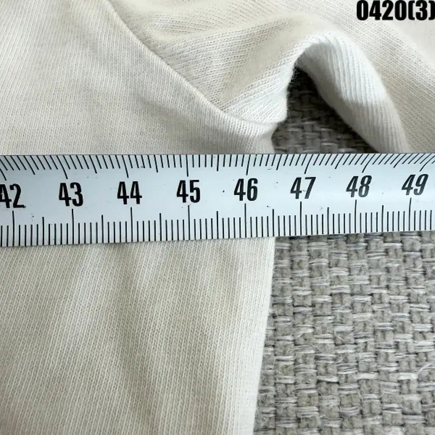 [BUNJANG] Fila Ivory Short Sleeve T-shirt / S 휠라 FILA 반팔 티셔츠 아이보리 0420(3)