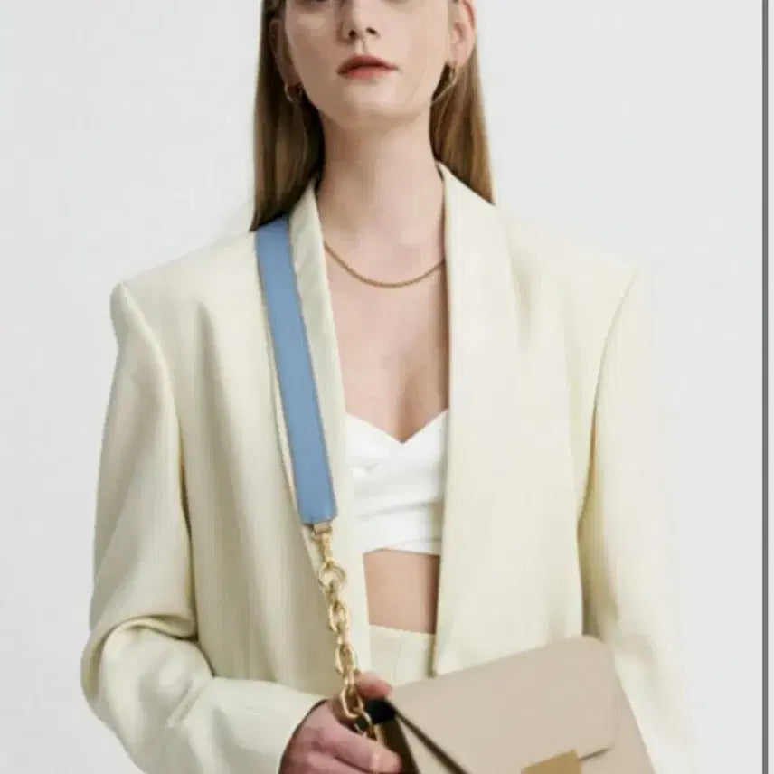 [BUNJANG] D.MELIEL Clever Bag Medium Nude Beige / 드메리엘 Clever Bag Medium 누드베이지