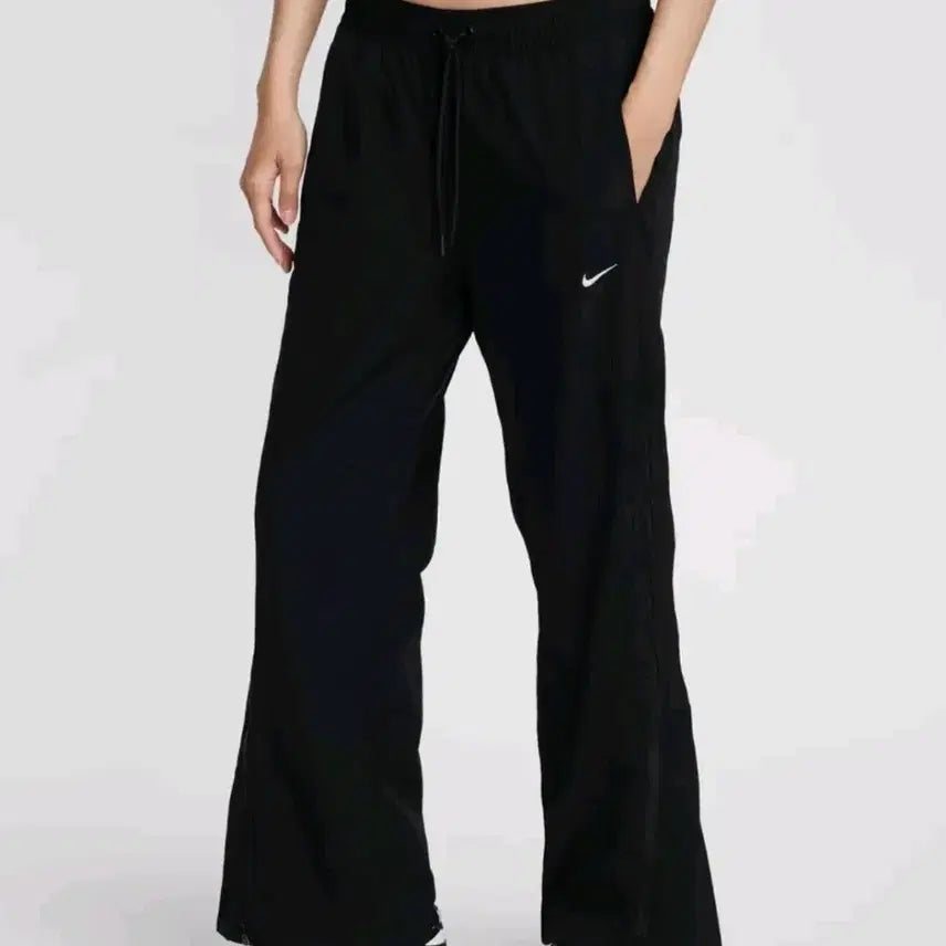 [BUNJANG] Nike Mid-Rise Repel Zipper Bootcut Woven Pants - Black (S) / 나이키 바지 미드라이즈 리펠 지퍼 부츠컷 우븐 팬츠 블랙 s