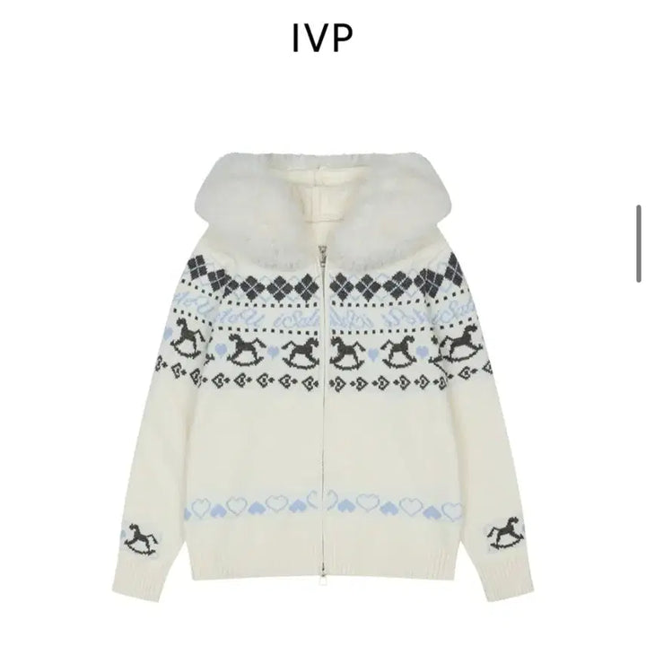 [BUNJANG] Vicki Nordic Fur Hooded Cardigan / [1번입고 보관만한 새제품무방] 정가 9만8천원 비키 정품 노르딕 퍼 후