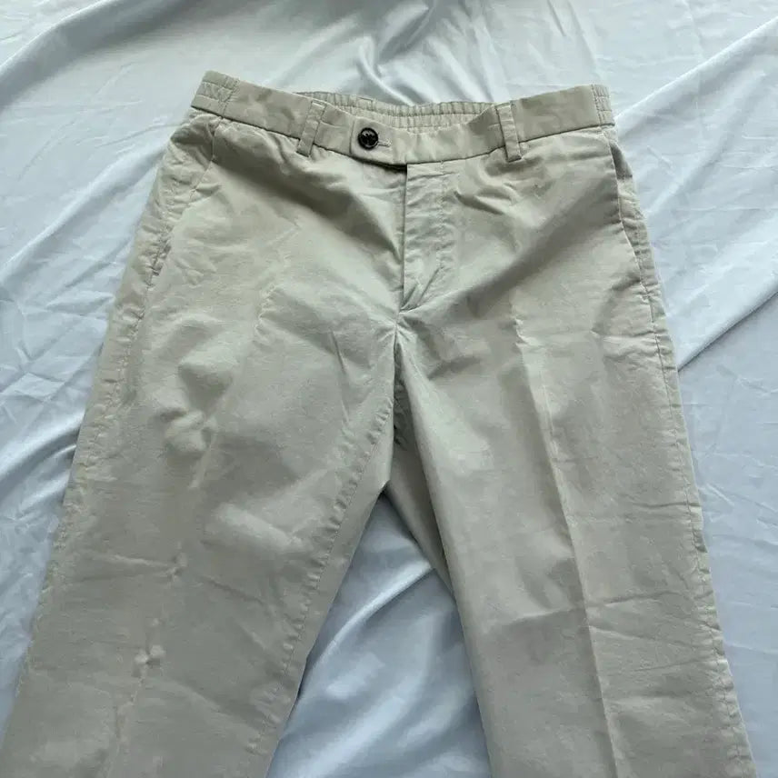 [BUNJANG] ANDZ Beige Cotton Slacks / 앤드지 베이지 면 슬랙스
