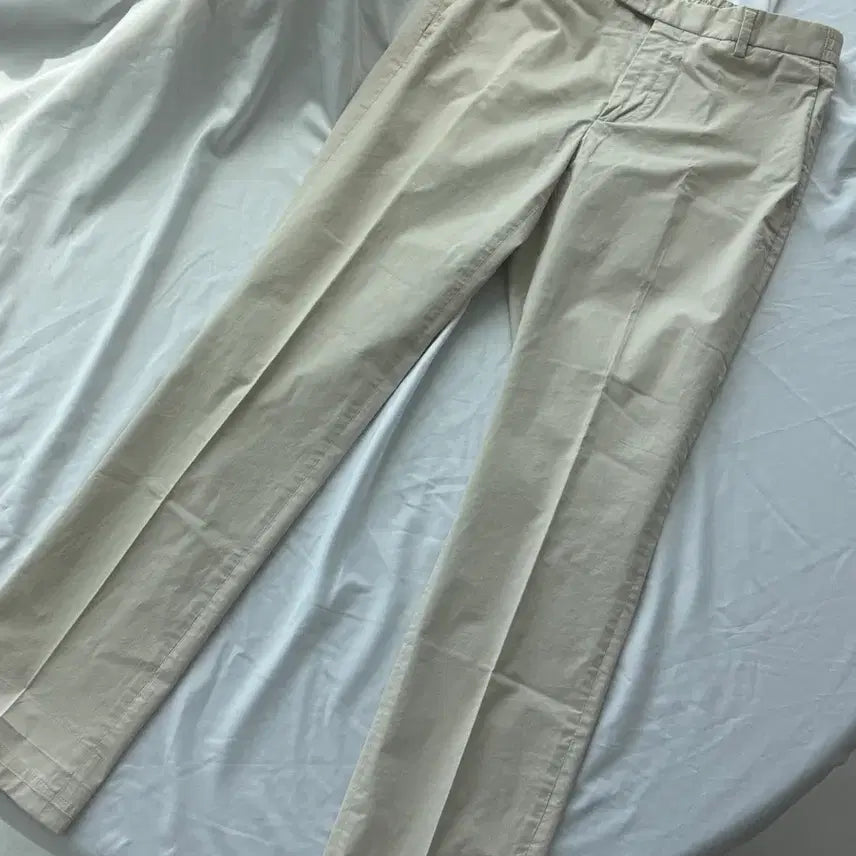 [BUNJANG] ANDZ Beige Cotton Slacks / 앤드지 베이지 면 슬랙스