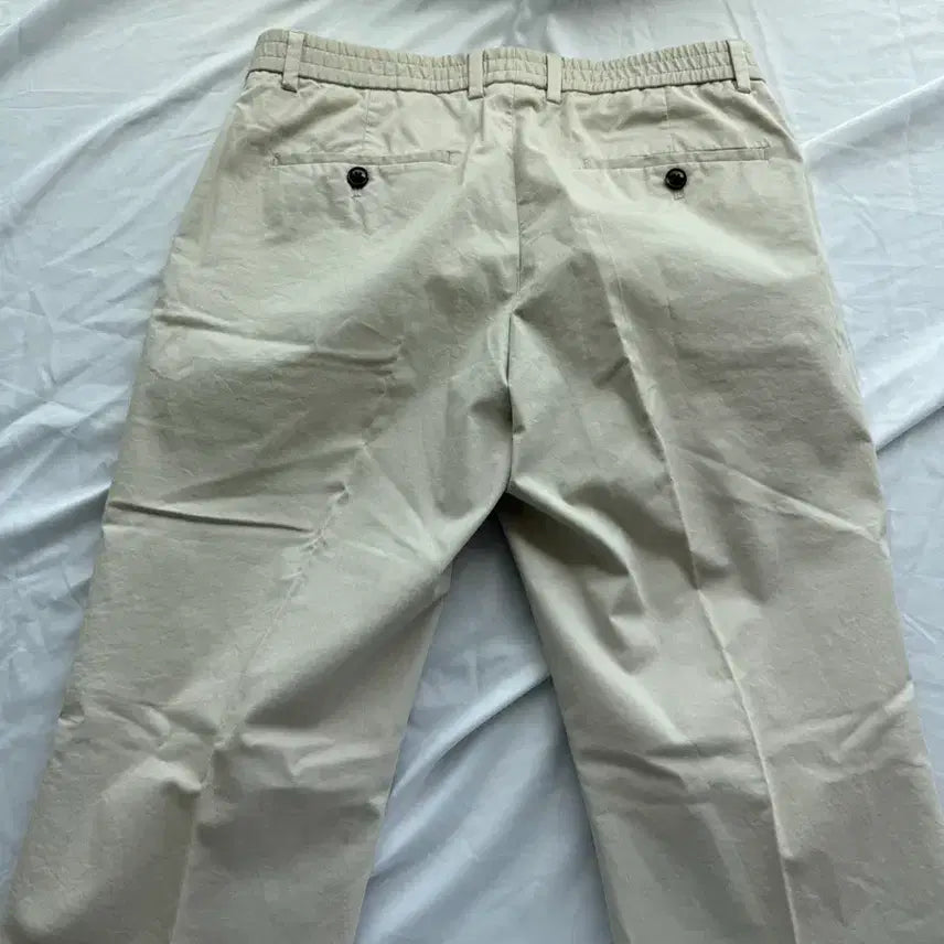 [BUNJANG] ANDZ Beige Cotton Slacks / 앤드지 베이지 면 슬랙스