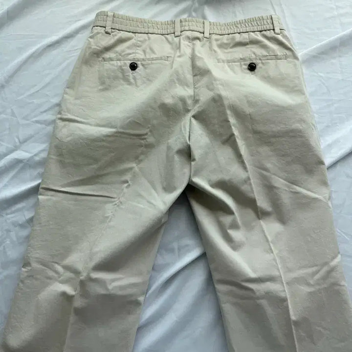 [BUNJANG] ANDZ Beige Cotton Slacks / 앤드지 베이지 면 슬랙스