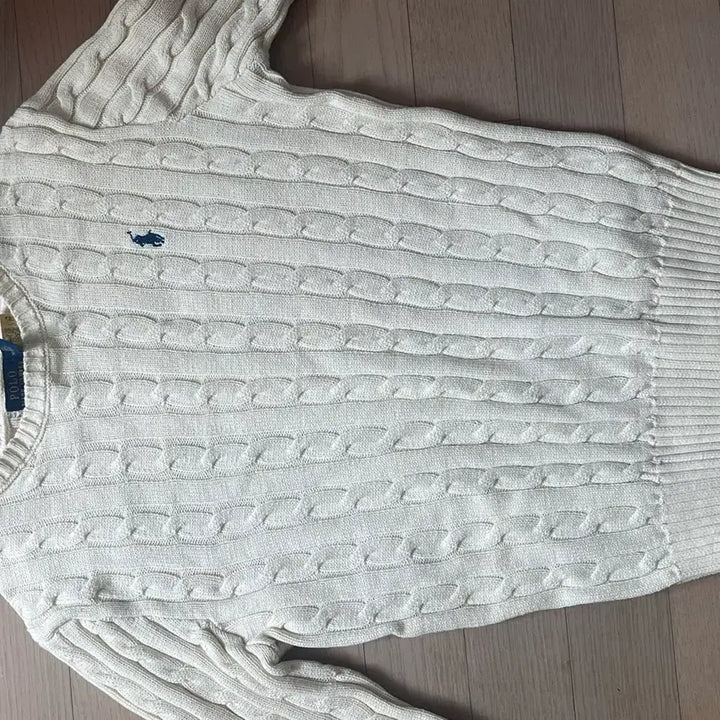 [BUNJANG] Polo Ralph Lauren Cable Knit Sweater Ivory / 폴로 랄프로렌 케이블 니트 스웨터 아이보리