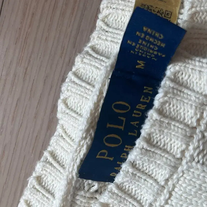 [BUNJANG] Polo Ralph Lauren Cable Knit Sweater Ivory / 폴로 랄프로렌 케이블 니트 스웨터 아이보리