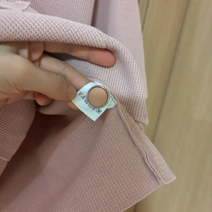 [BUNJANG] Raon Company V-Neck Cardigan / 라온컴퍼니 라온 반팔 브이넥 가디건 출근룩 결혼식 하객룩 경조사 핑크